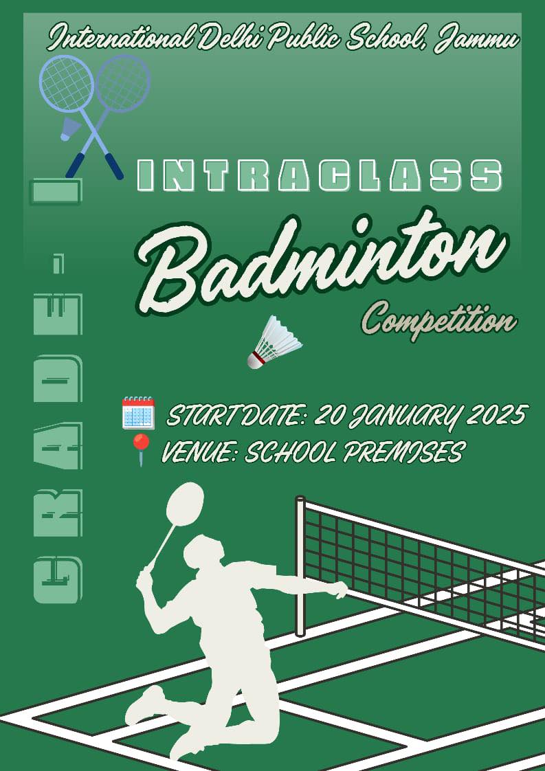 'Intraclass Badminton Competition'